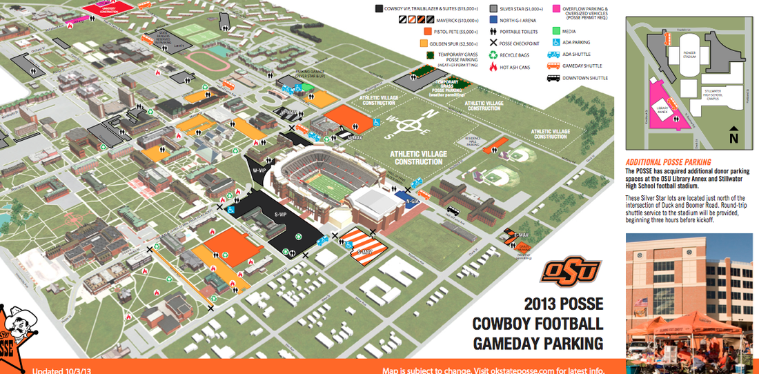 Travel and Parking Oklahoma State Game Day Guide